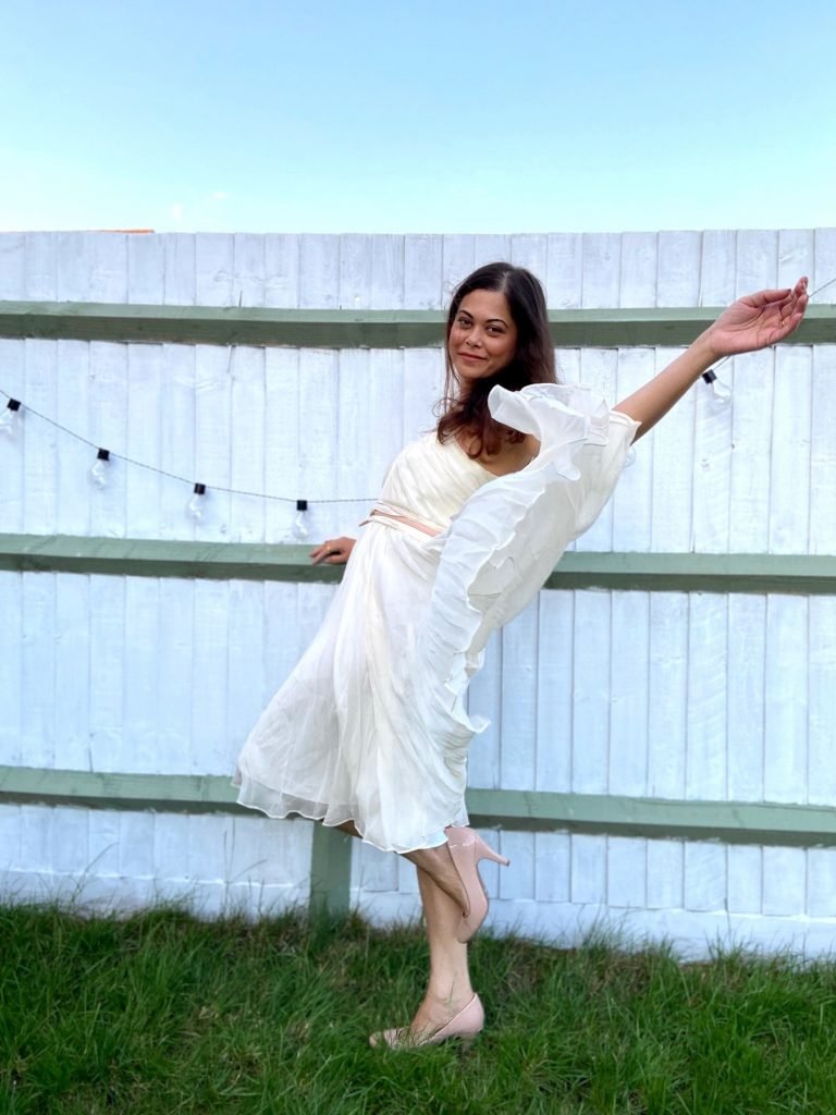 White dress