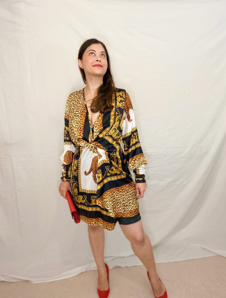 SATC style Animal Print dress