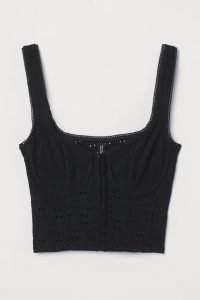 Broderie bralette corset top