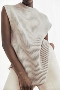Oversized sweater vest