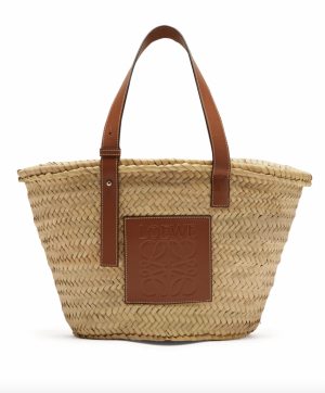LOEWE Medium raffia basket bag