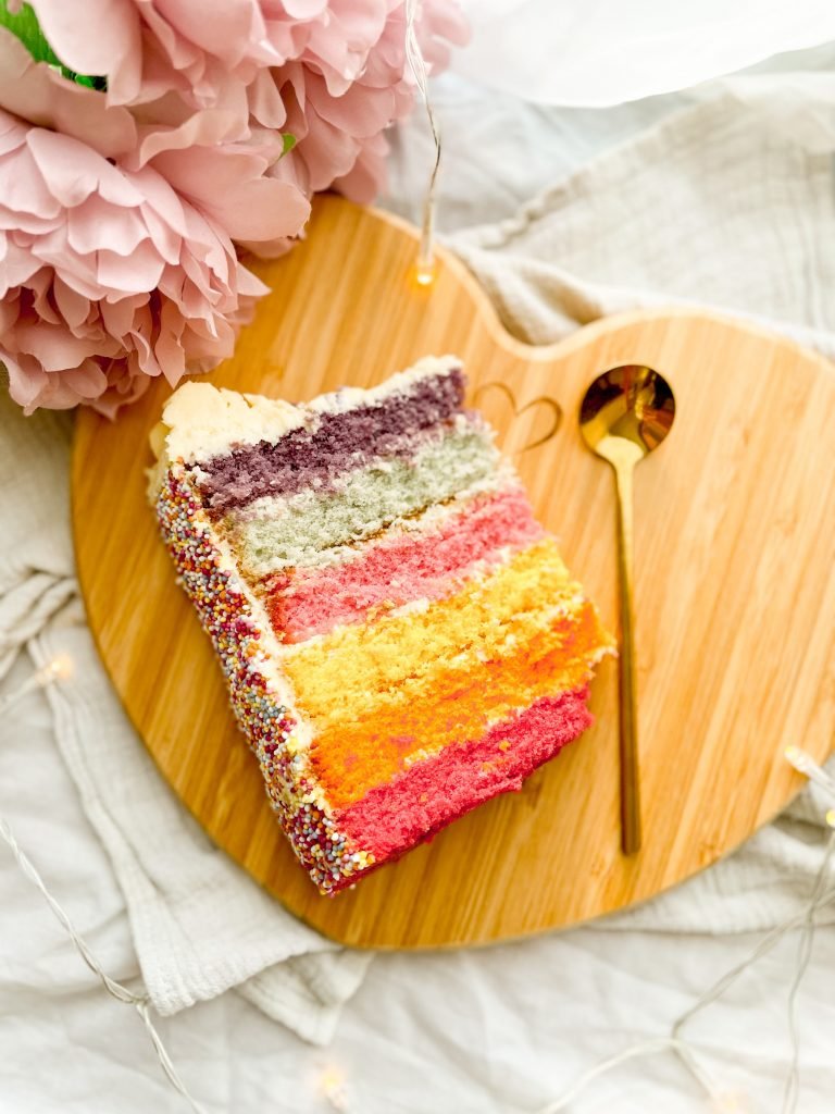 M&S Rainbow cake