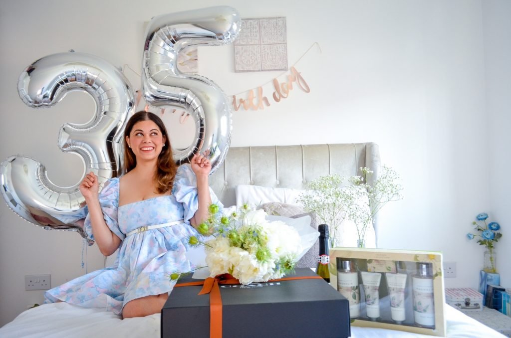 Birthday photoshoot idea with Peonies balloons and garden party