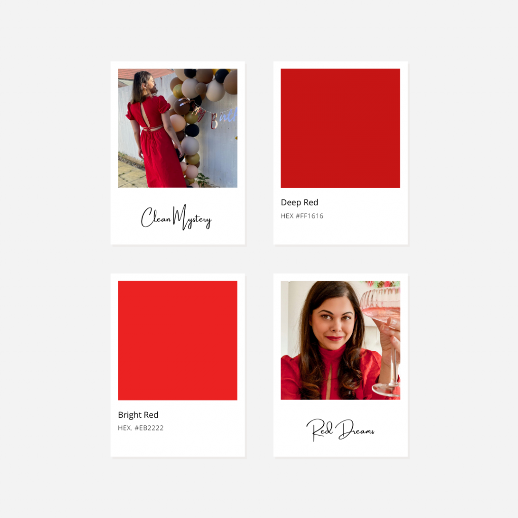Red pantone, red shades that are in 