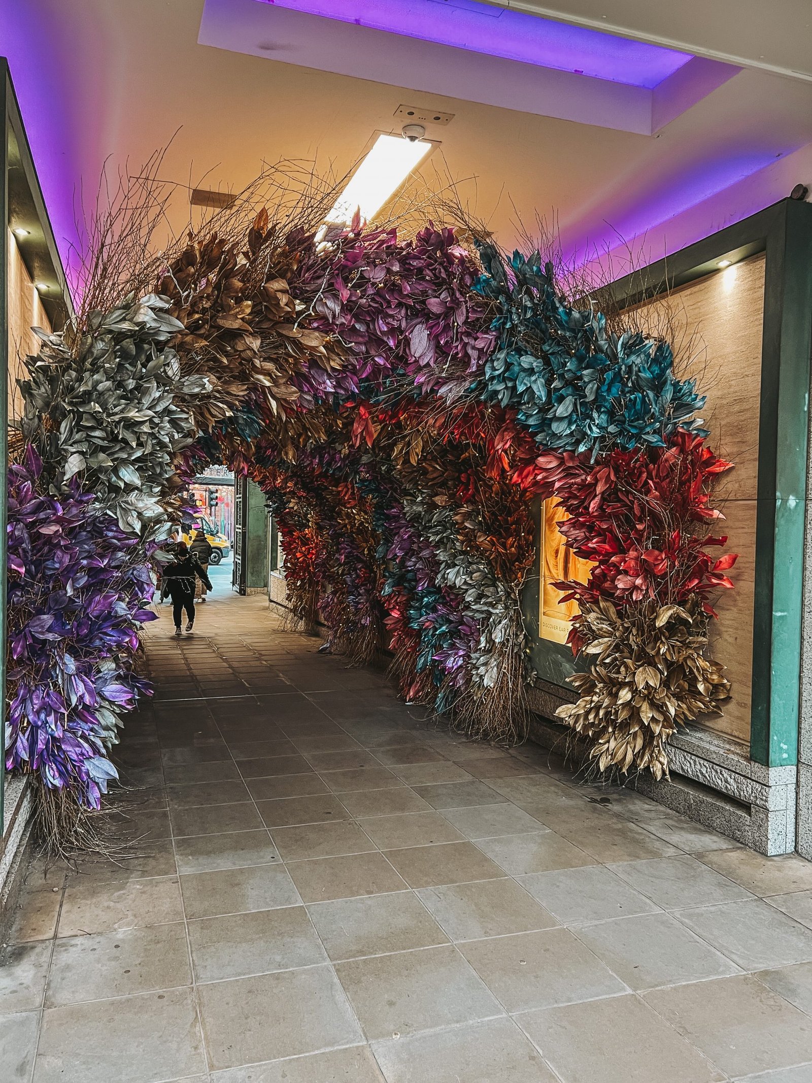 Duke of york square arch over christmas.  Most instagrammable places in london. 