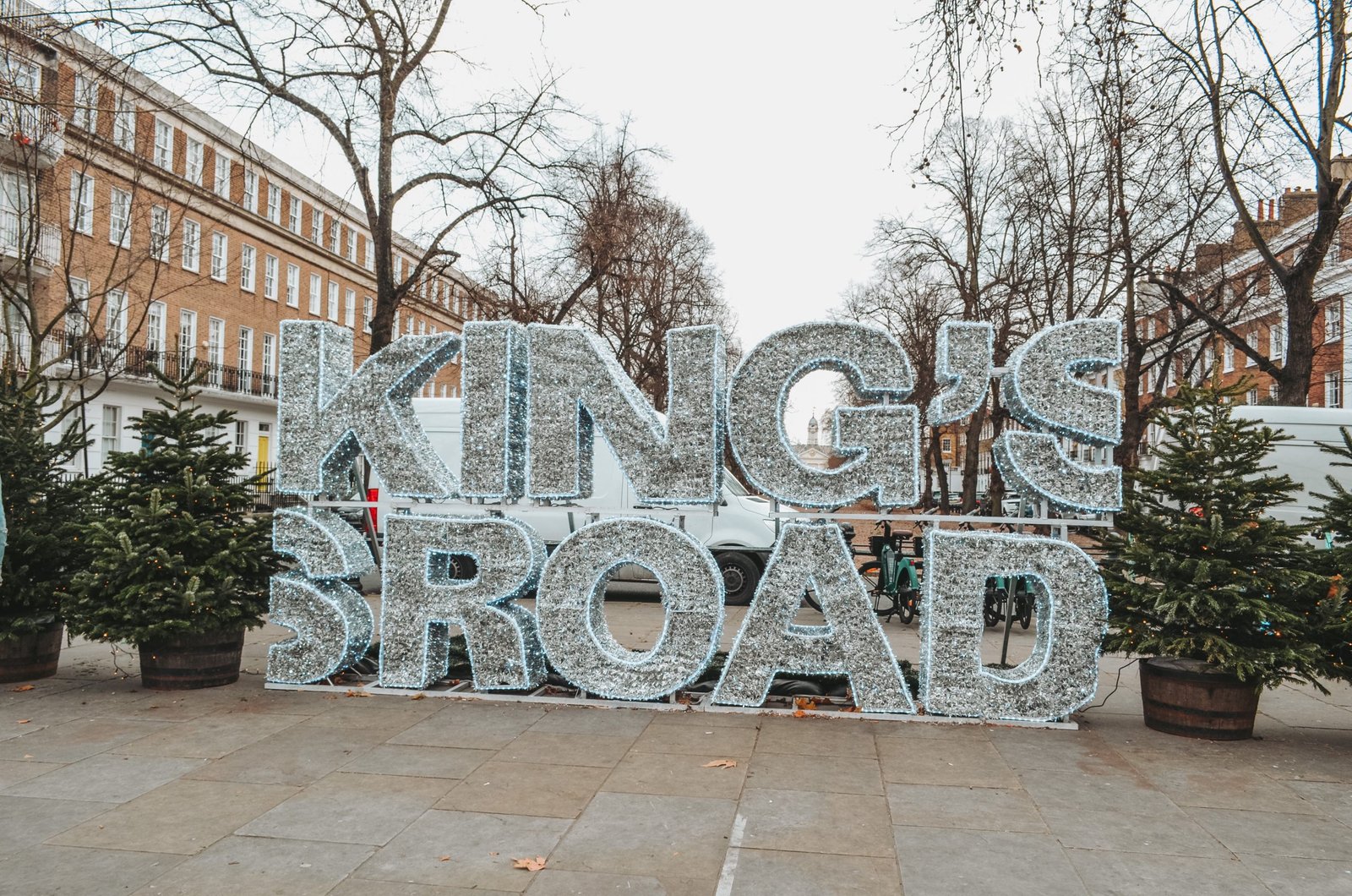 Kings road london , christmas lights