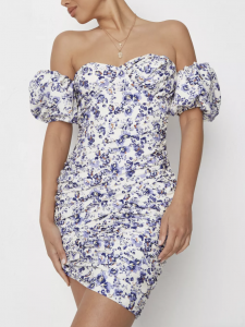 Spring dresses capsule wardrobe ideas. Floral dress. lilac floral print ruched mini dress lilac floral print ruched mini dress £26.00 £18.20