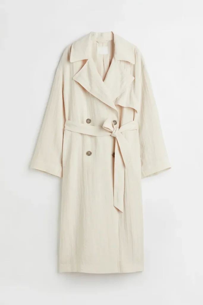 HM trench coat . Capsule wardrobe. UK fashion bloggers
