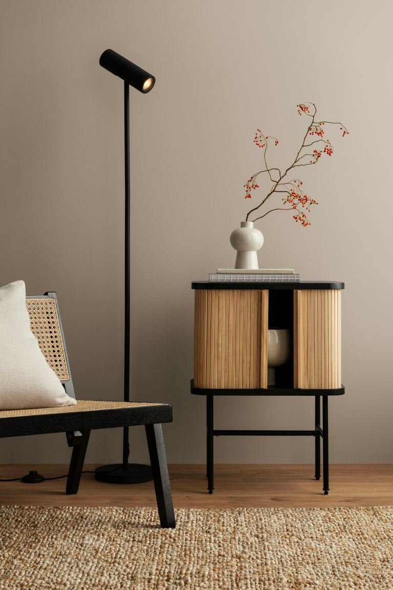 H&M Home | Jalousie-door bedside table | H&M Furniture 