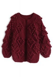 red cardigan chicwish