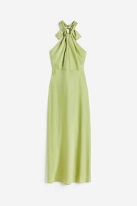 HM satin dress halter neck