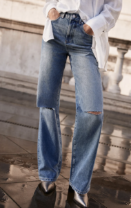 Mint velvet Light Indigo Wide Jeans