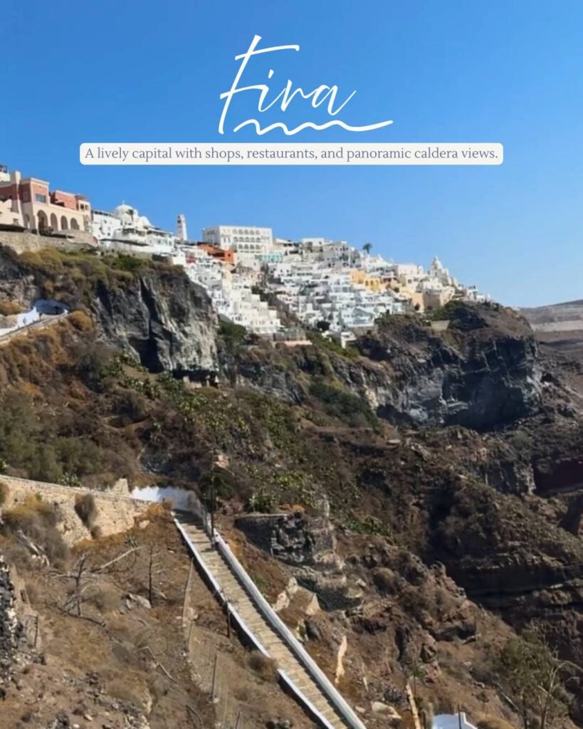 The white houses of Fira Santorini