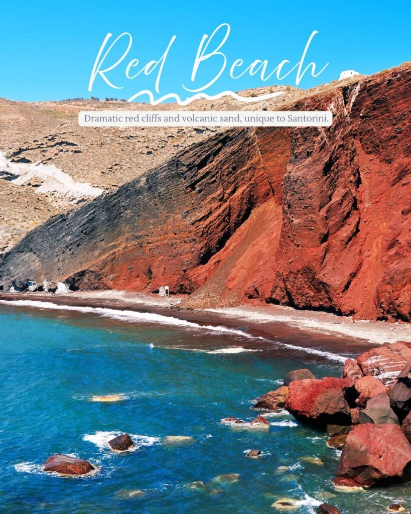 Cliffs of the red beach